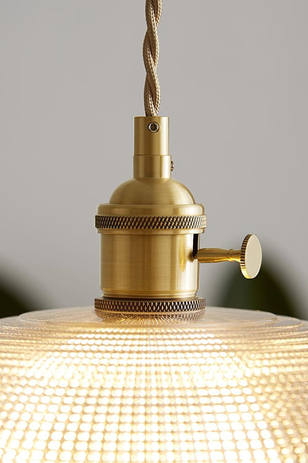 Textured Dome Glass Pendant Light - view 11 | morylighting
