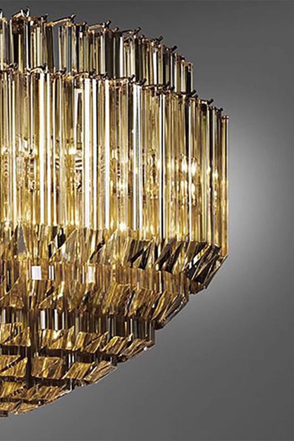 Three-sided Glass Chandelier - view 3 | morylighting