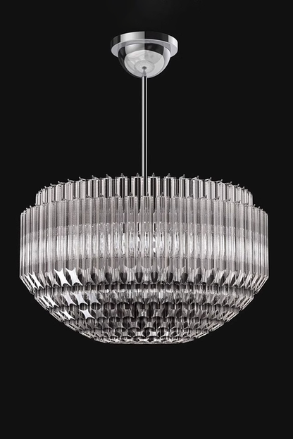 Three-sided Glass Chandelier - view 2 | morylighting