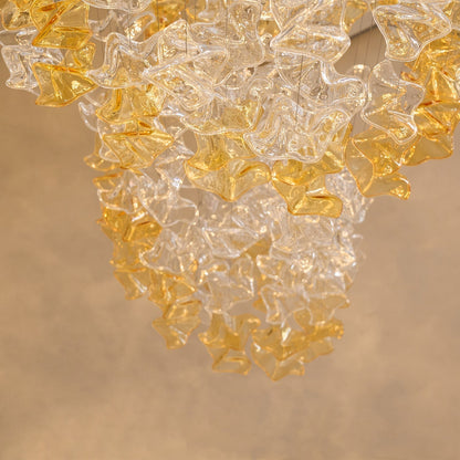 Galaxy Tidal Art Glass Crystal Spiral Chandelier