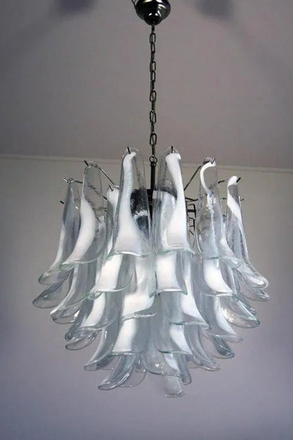 Art Tiered White Petals Chandelier - view 11 | morylighting