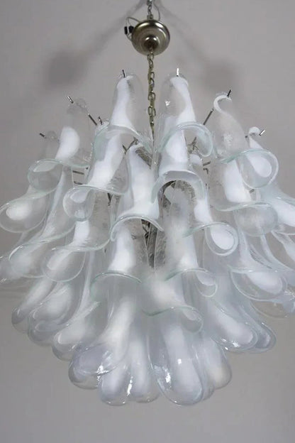 Art Tiered White Petals Chandelier - view 14 | morylighting