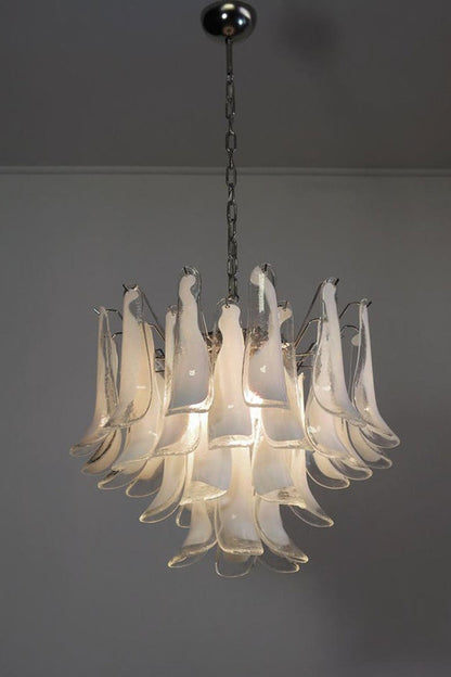 Art Tiered White Petals Chandelier - view 5 | morylighting