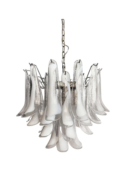 Art Tiered White Petals Chandelier | morylighting
