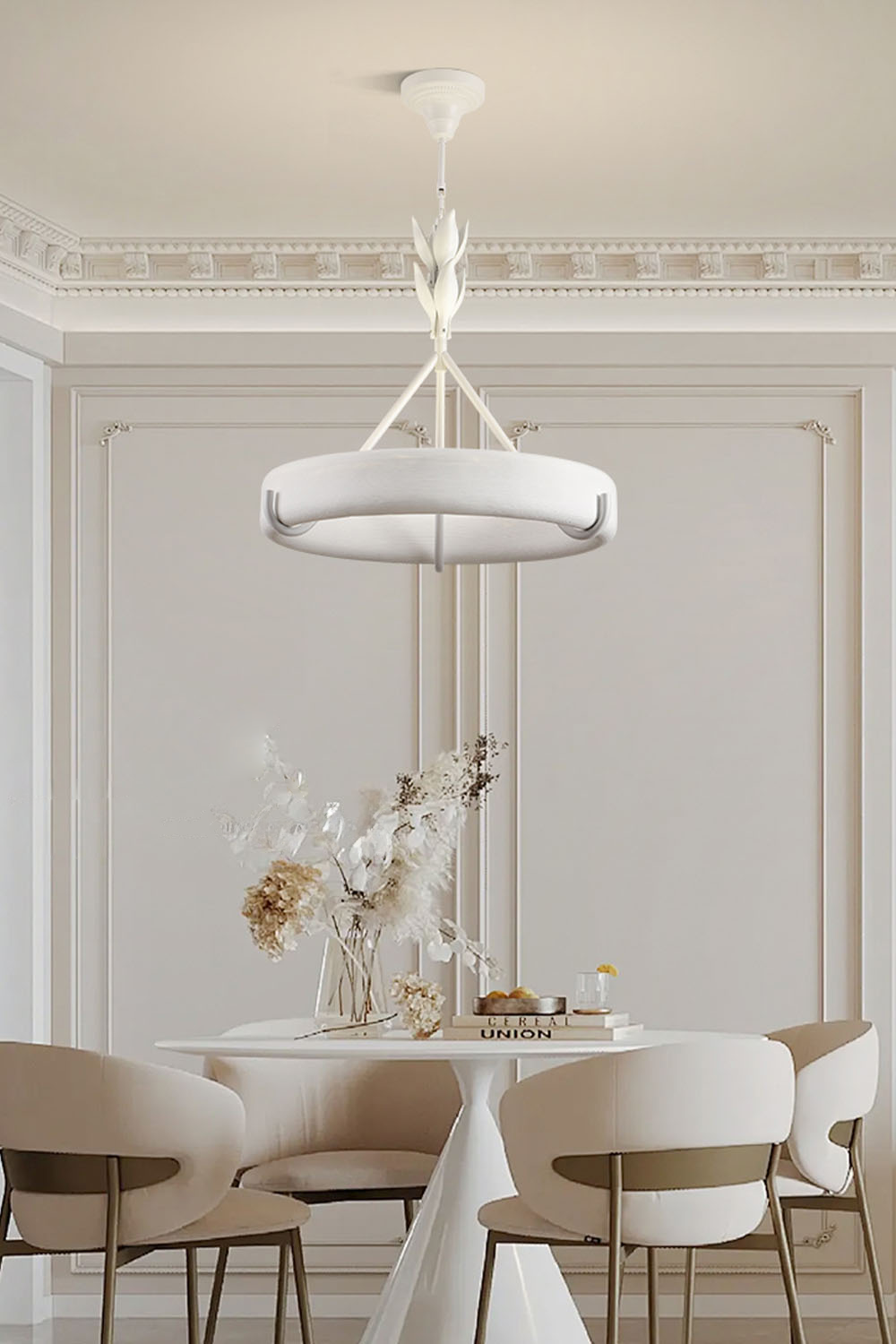 Tinsley Plaster Chandelier - view 2 | morylighting