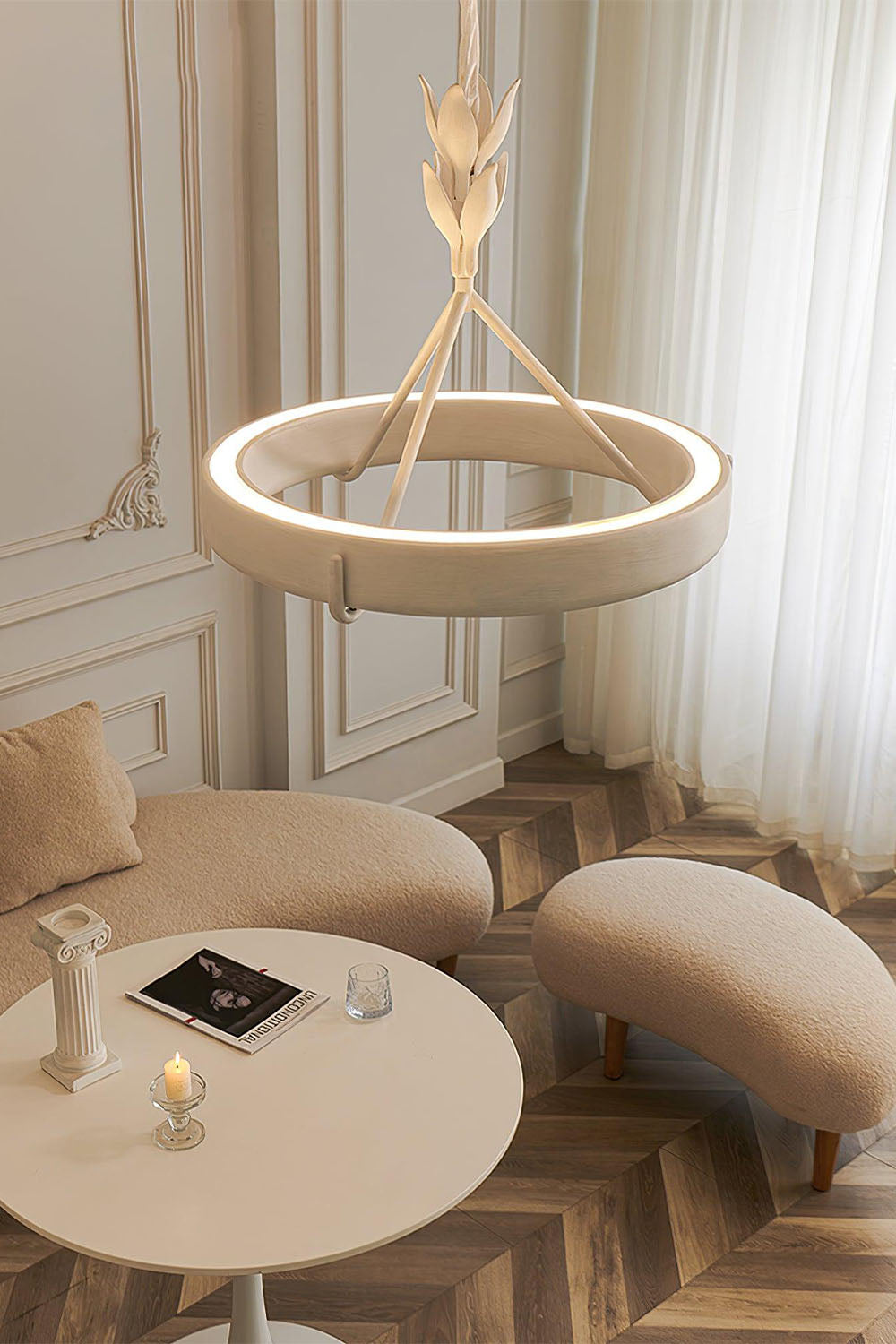 Tinsley Plaster Chandelier - view 24 | morylighting