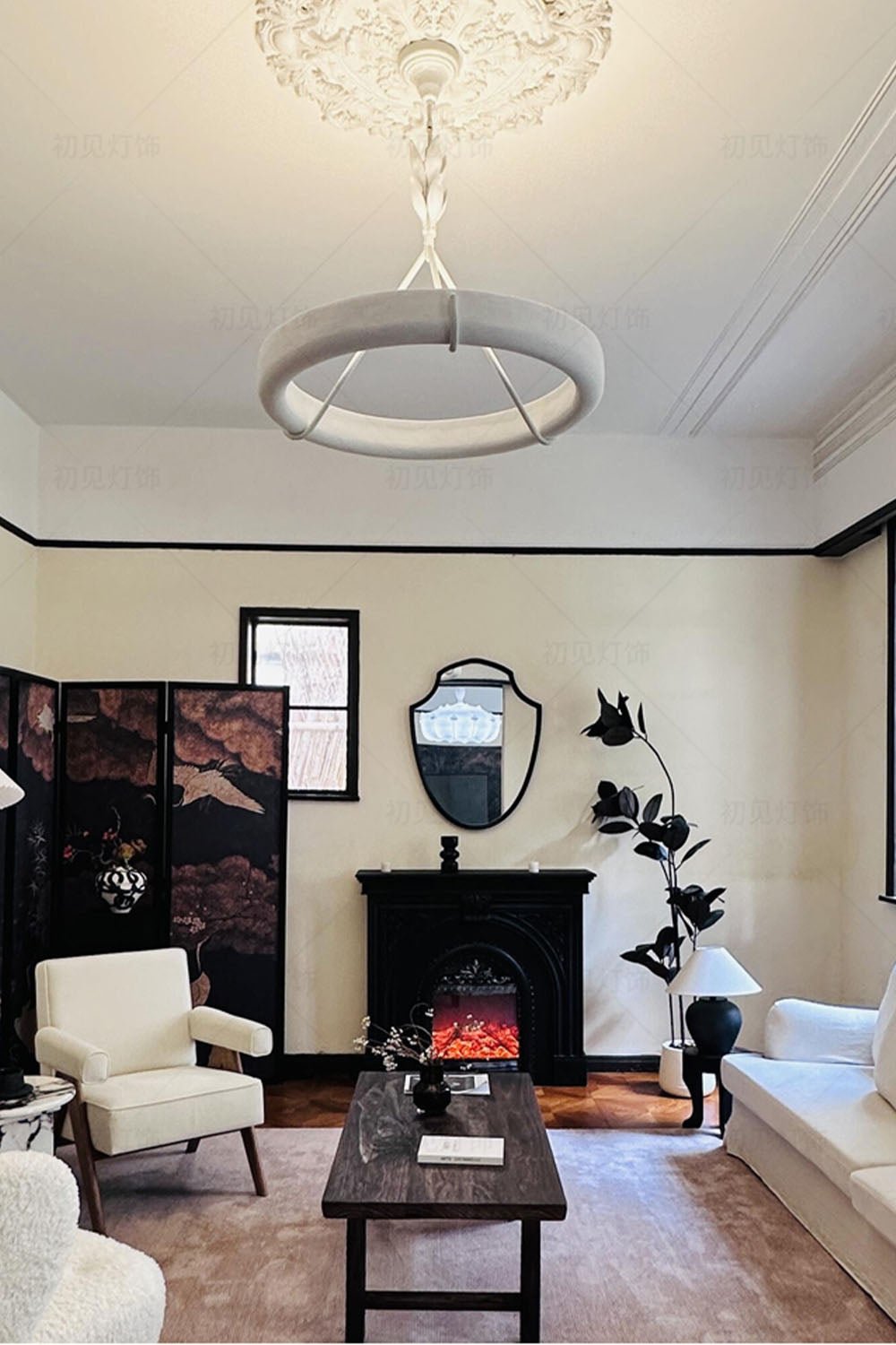 Tinsley Plaster Chandelier - view 12 | morylighting
