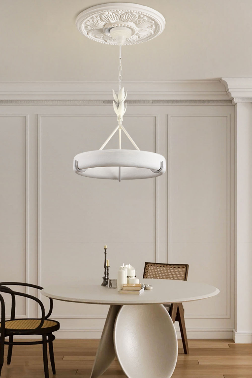 Tinsley Plaster Chandelier - view 5 | morylighting