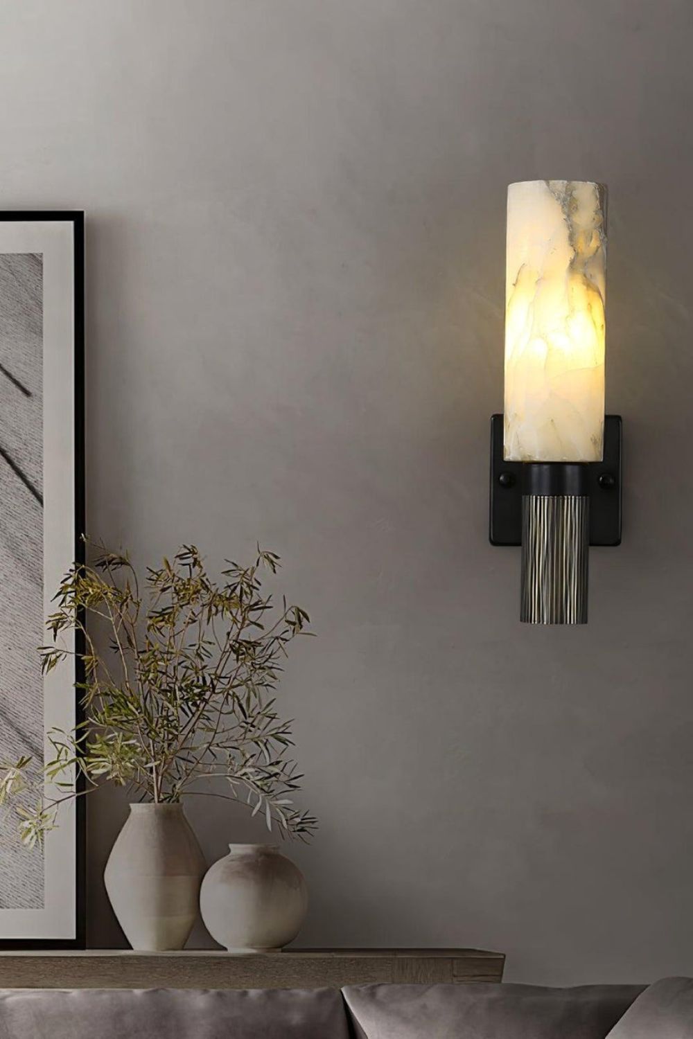 Torch Marble Sconce - morylighting
