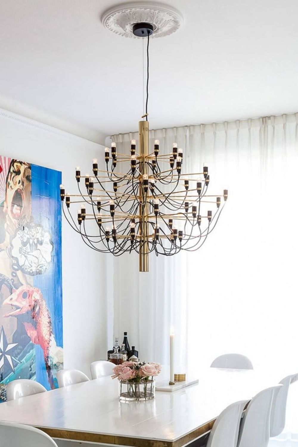 Traditional Mid-century 2097 Chandelier - view 2 | morylighting