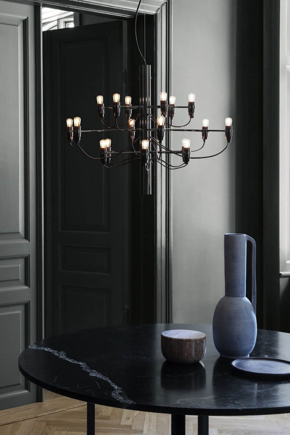 Traditional Mid-century 2097 Chandelier - view 10 | morylighting