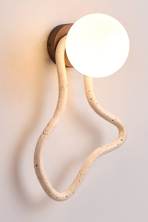 Travertine Flow Wall Sconce | morylighting