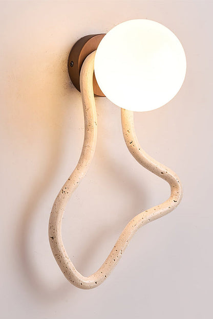 Travertine Flow Wall Sconce | morylighting