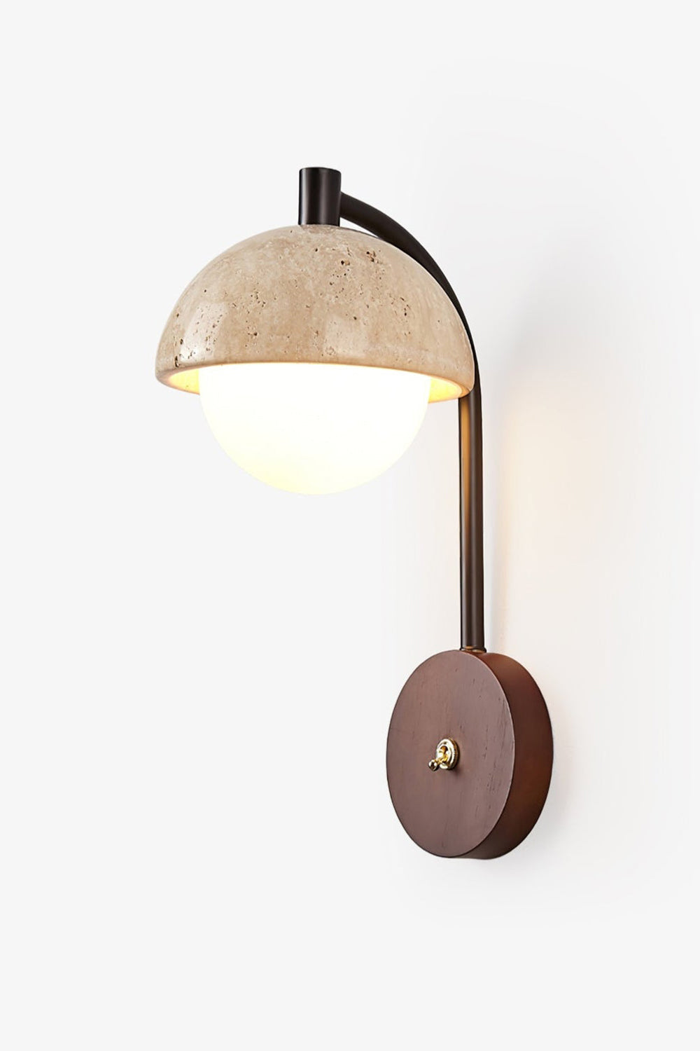Travertine Arc Wall Light - view 18 | morylighting