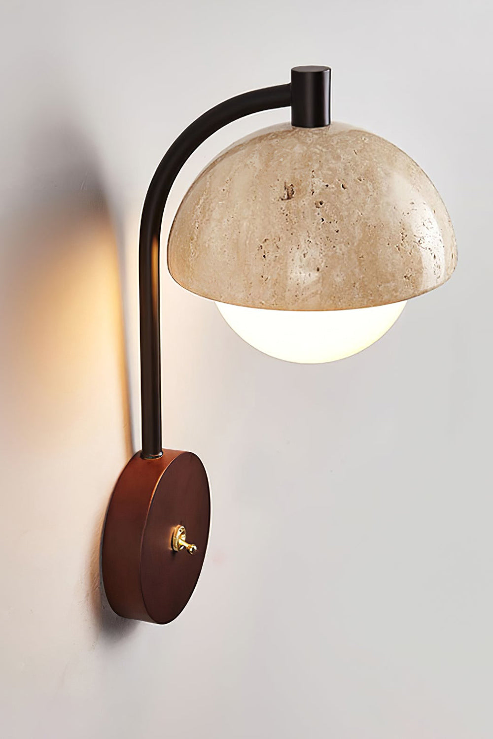 Travertine Arc Wall Light - view 15 | morylighting