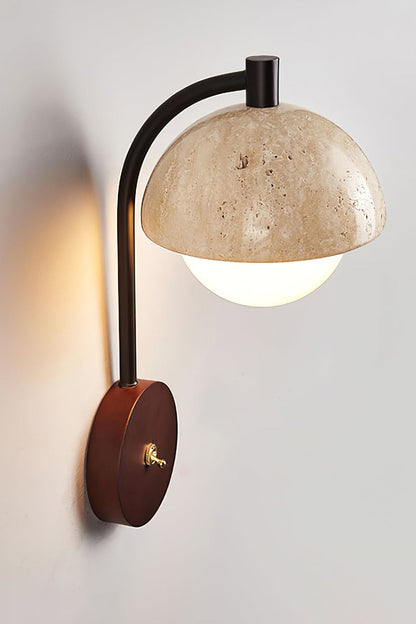 Travertine Arc Wall Light - view 15 | morylighting