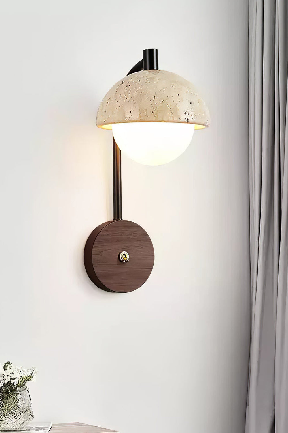 Travertine Arc Wall Light - view 16 | morylighting