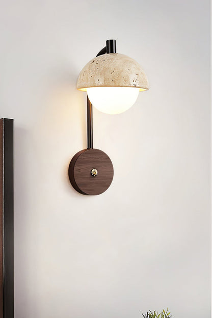 Travertine Arc Wall Light - view 5 | morylighting