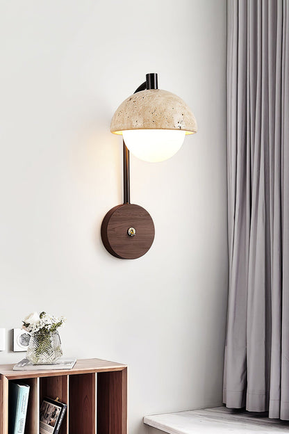 Travertine Arc Wall Light - view 8 | morylighting
