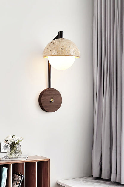 Travertine Arc Wall Light - view 9 | morylighting