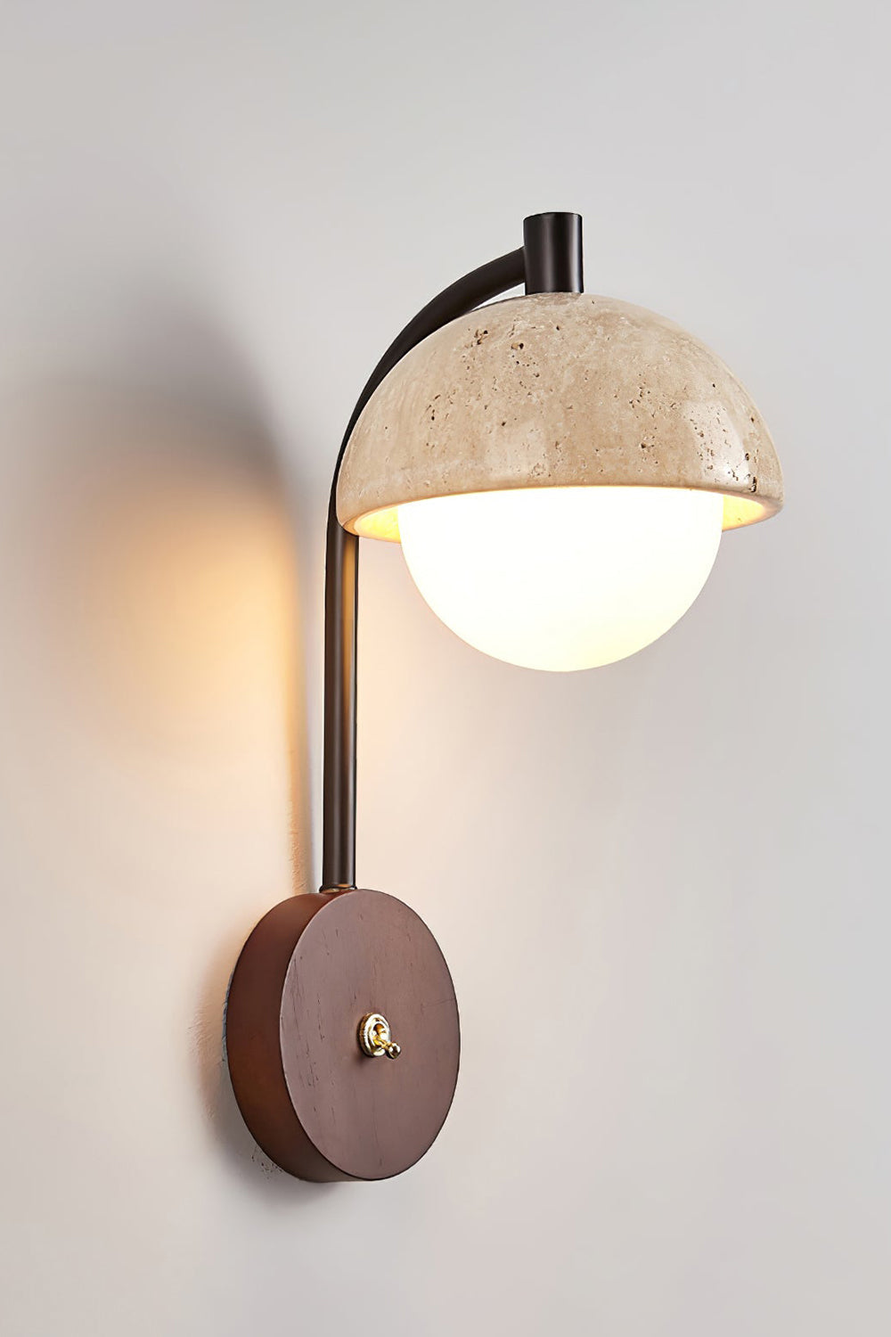 Travertine Arc Wall Light - view 13 | morylighting