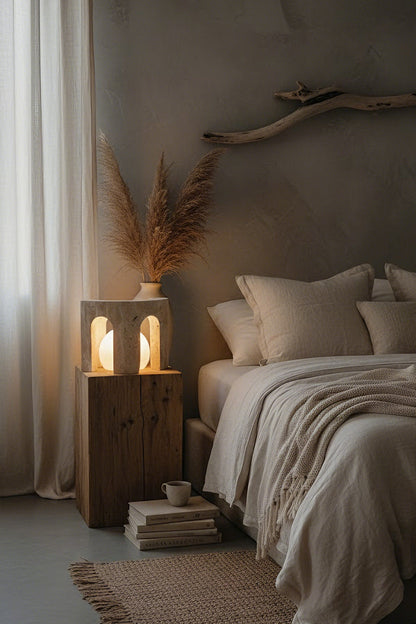 Travertine Arch Table Lamp - view 7 | morylighting