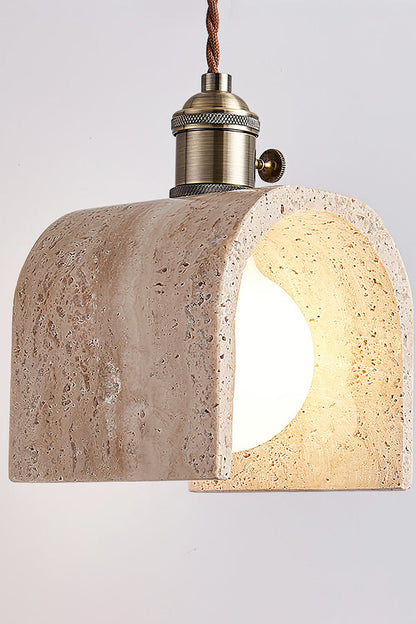 Travertine Aurora Pendant Light - view 19 | morylighting