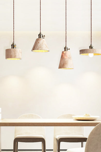 Travertine Aurora Pendant Light - view 14 | morylighting