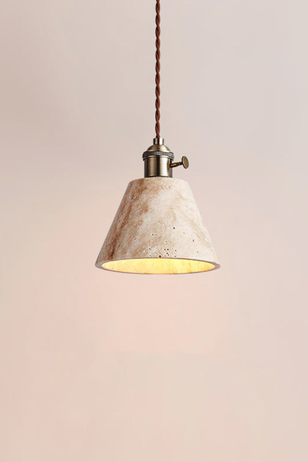 Travertine Aurora Pendant Light - view 24 | morylighting
