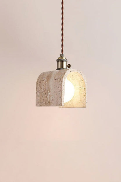 Travertine Aurora Pendant Light - view 25 | morylighting