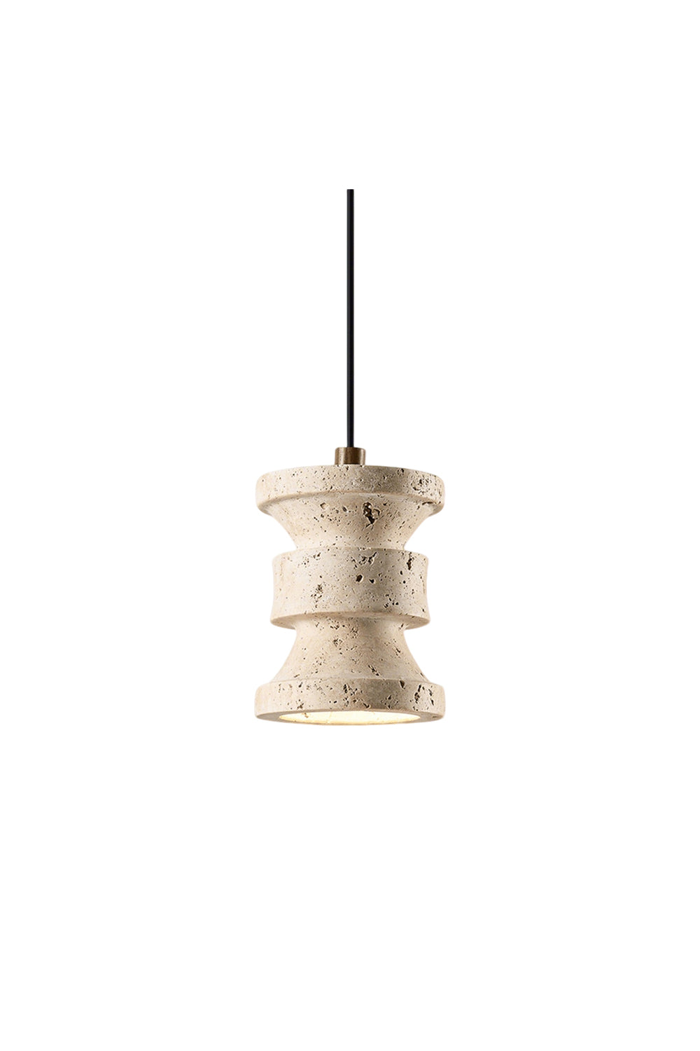 Travertine Carved Pendant Light | morylighting