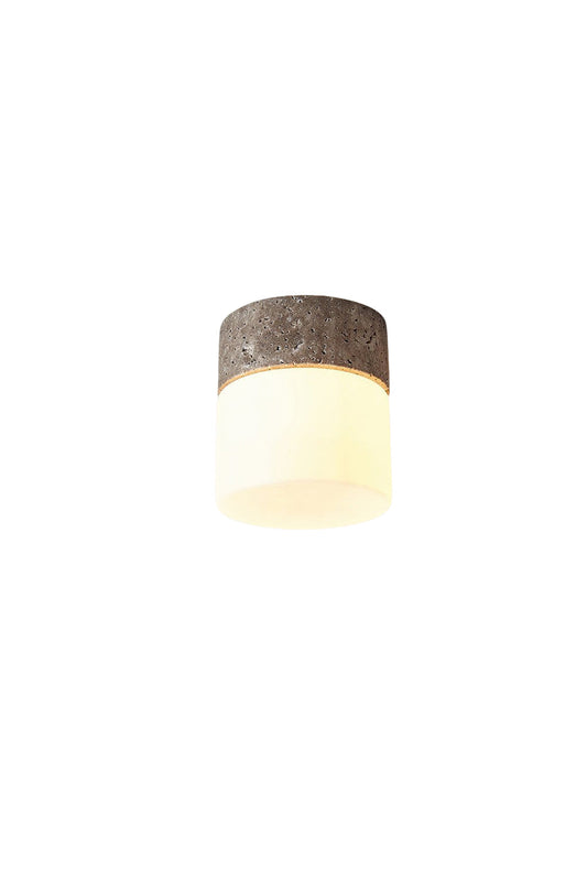 Travertine Cylinder Ceiling Lamp | morylighting