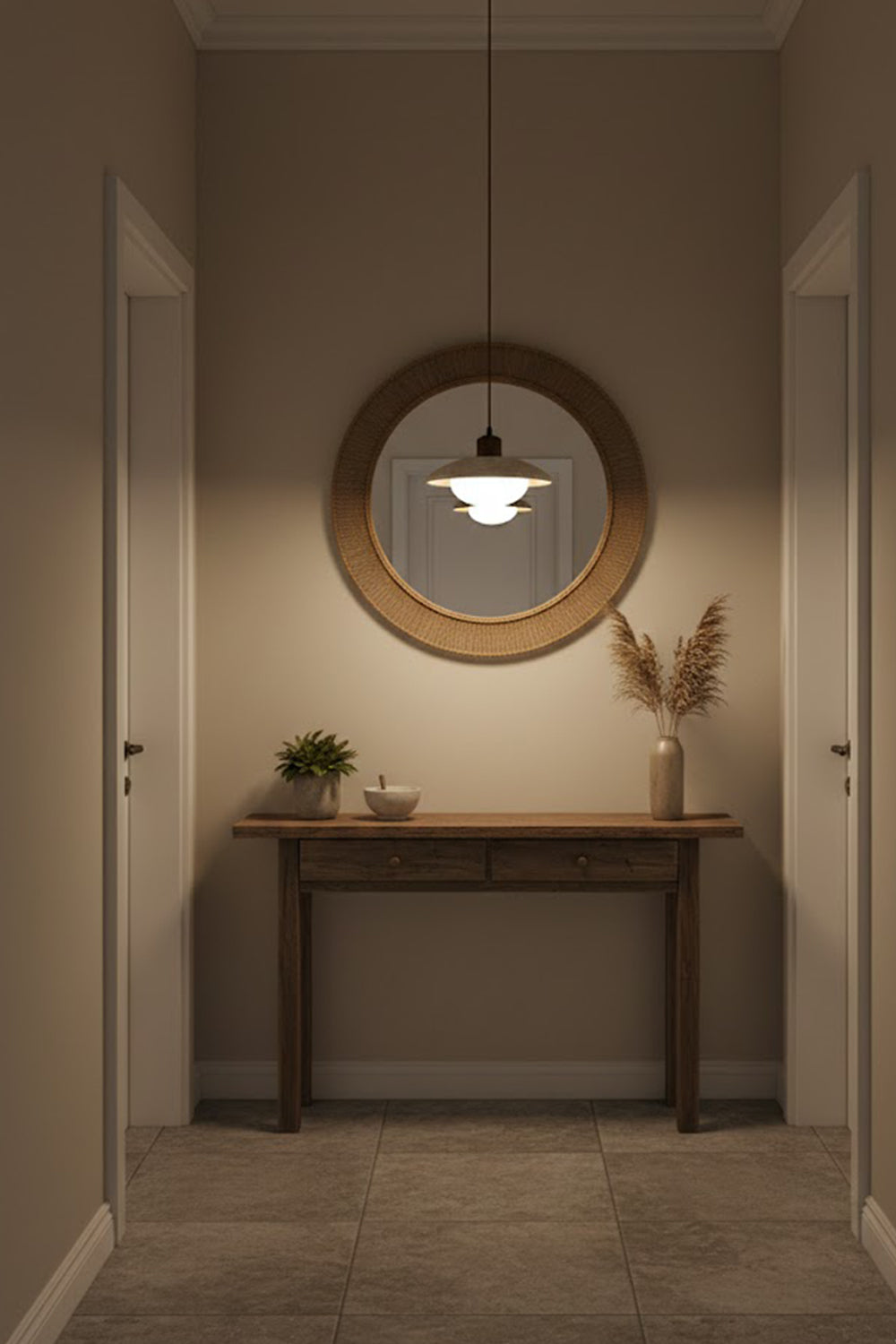 Travertine Disc Pendant Light - view 12 | morylighting