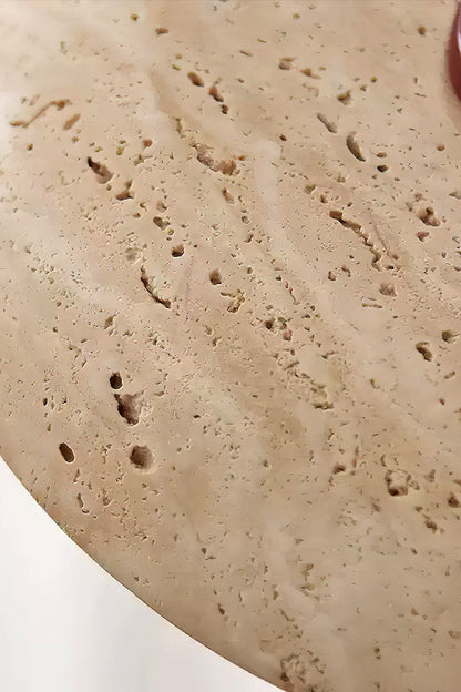 Travertine Disc Pendant Light - view 13 | morylighting