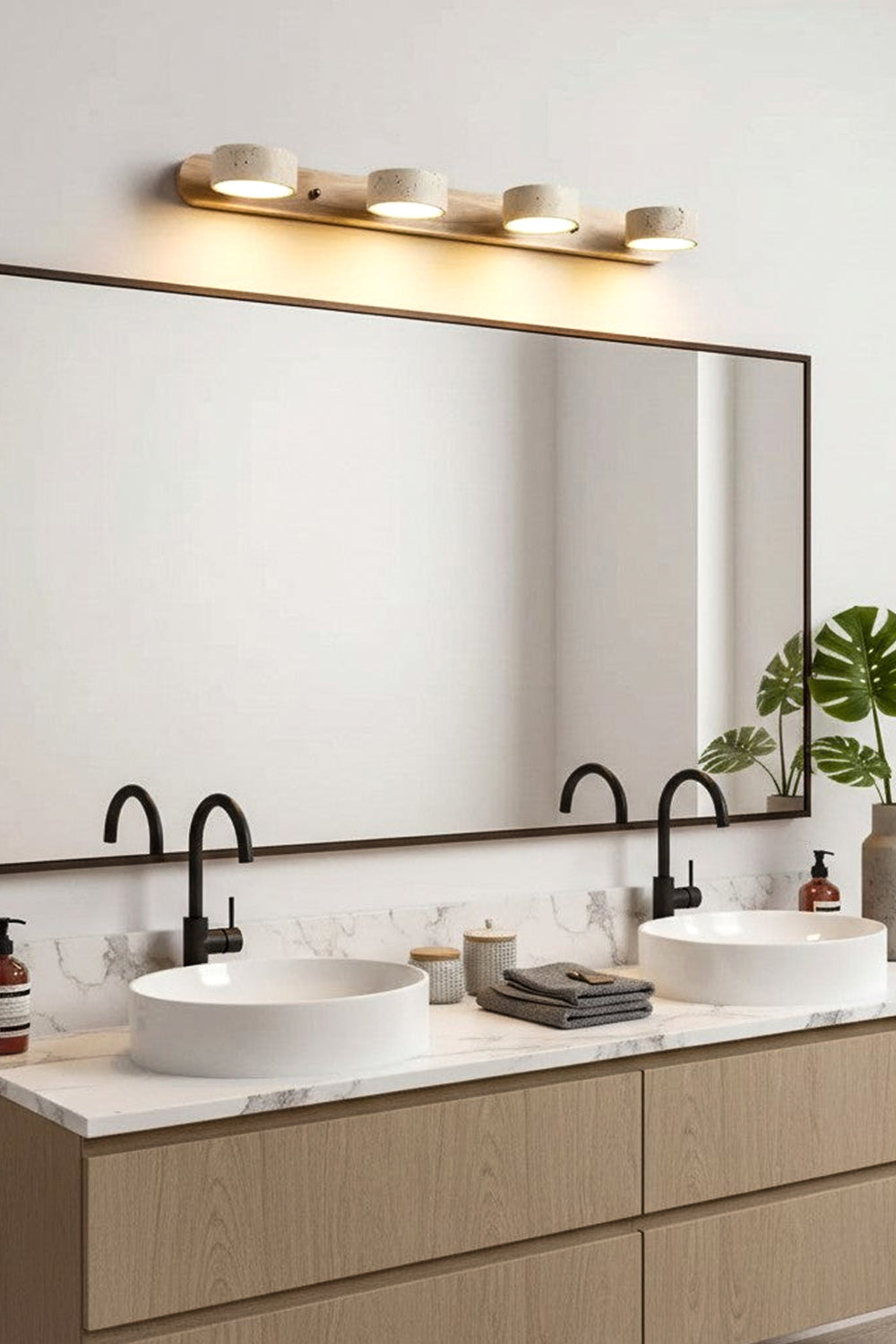 Travertine Duo Wall Light - view 15 | morylighting