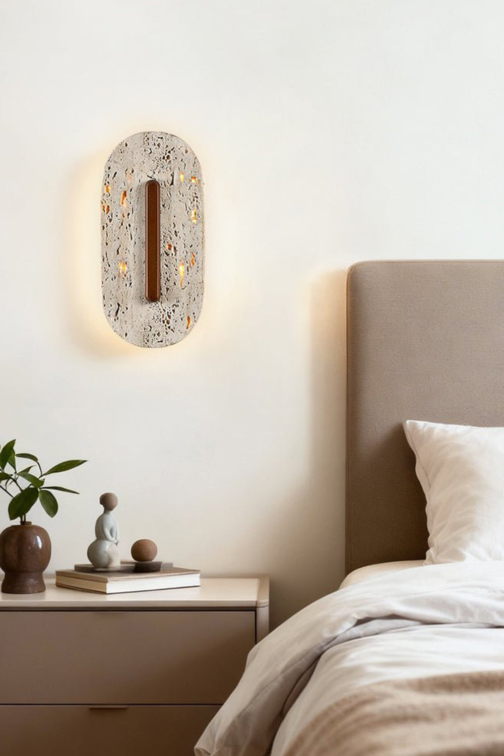 Travertine Slab Wall Sconce - view 5 | morylighting