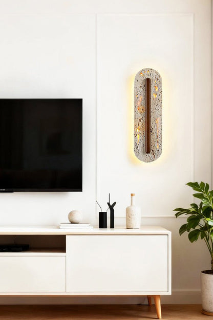 Travertine Slab Wall Sconce - view 8 | morylighting