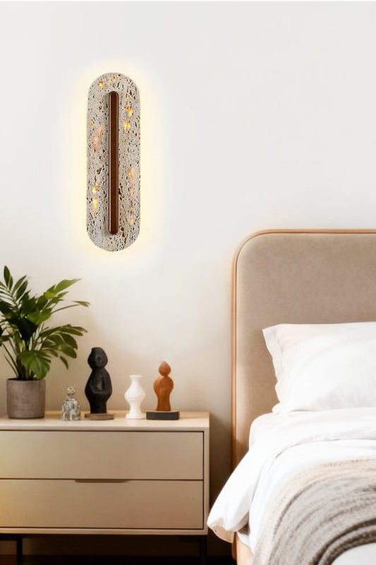 Travertine Slab Wall Sconce - view 2 | morylighting