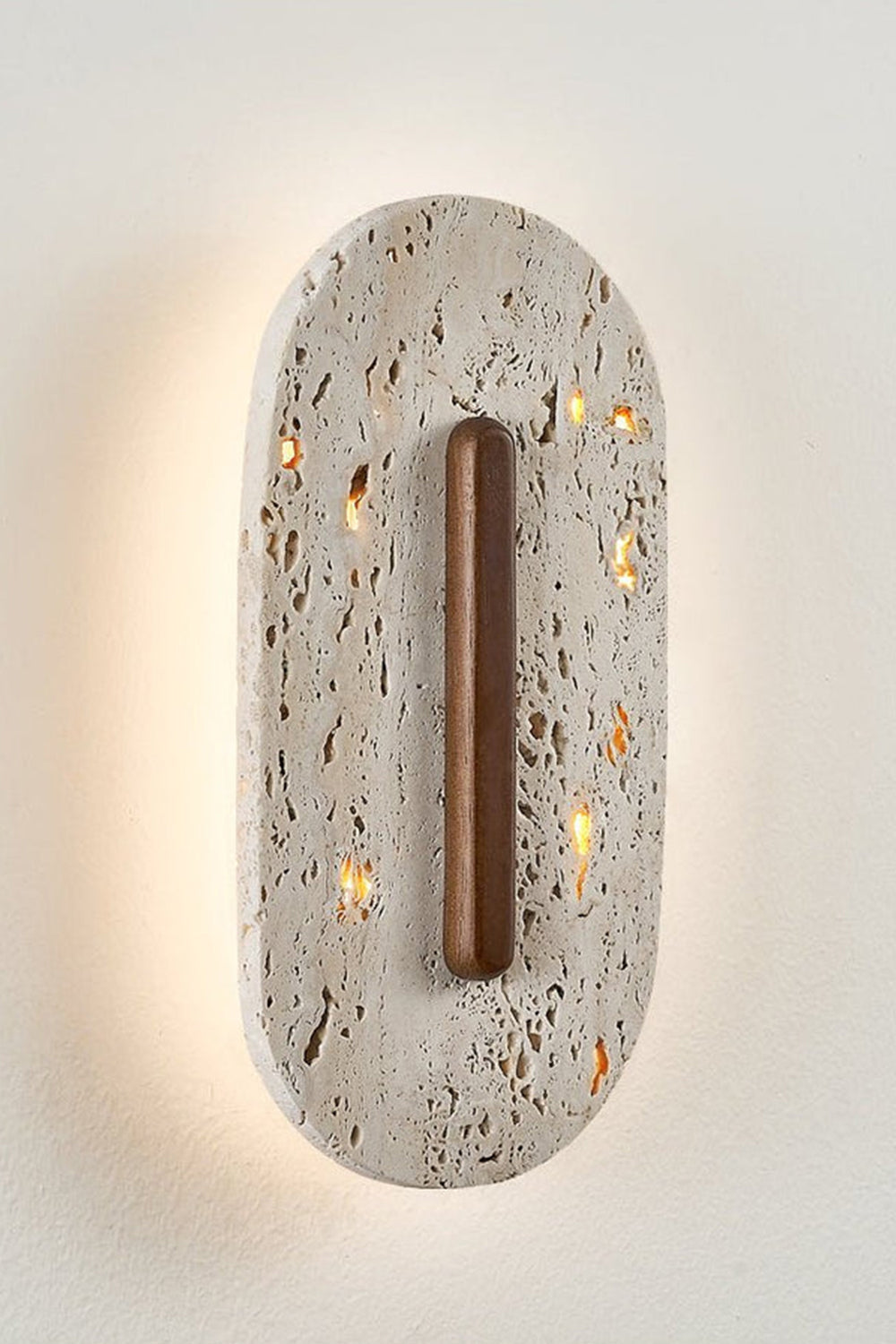 Travertine Slab Wall Sconce - view 11 | morylighting