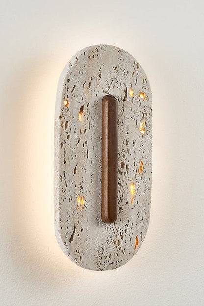 Travertine Slab Wall Sconce - view 11 | morylighting