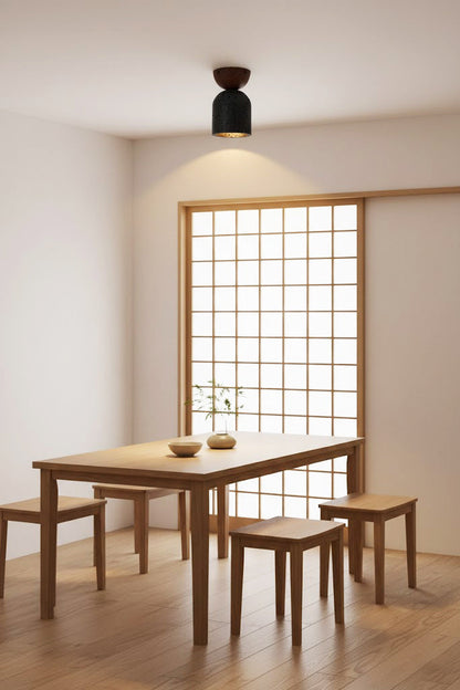 Travertine Stone Ceiling Light - view 8 | morylighting
