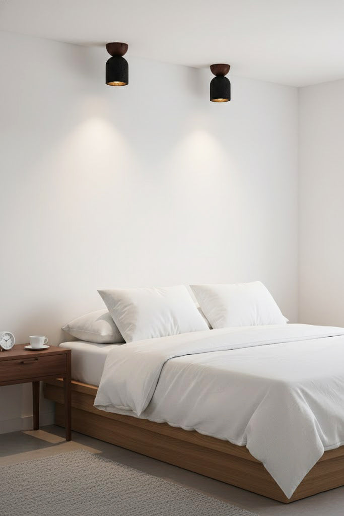 Travertine Stone Ceiling Light - view 9 | morylighting