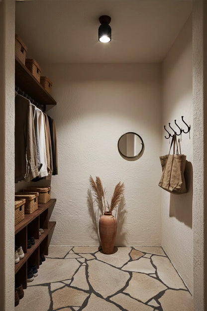 Travertine Stone Ceiling Light - view 4 | morylighting