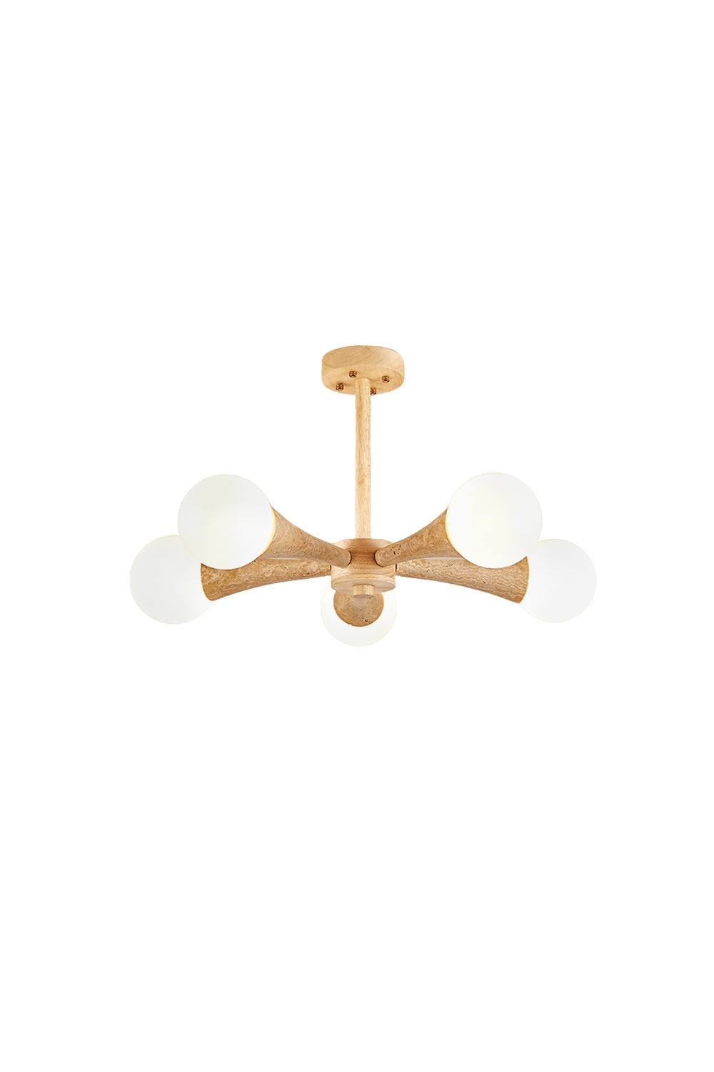 Travertine Tree-Arm Chandelier | morylighting