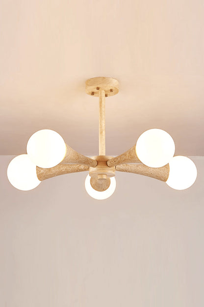 Travertine Tree-Arm Chandelier - view 16 | morylighting