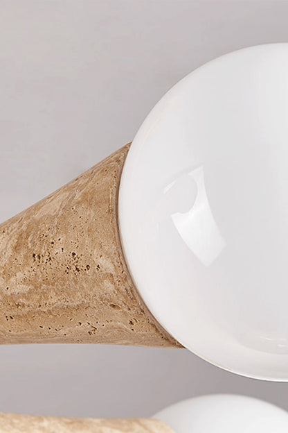 Travertine Tree-Arm Chandelier - view 20 | morylighting