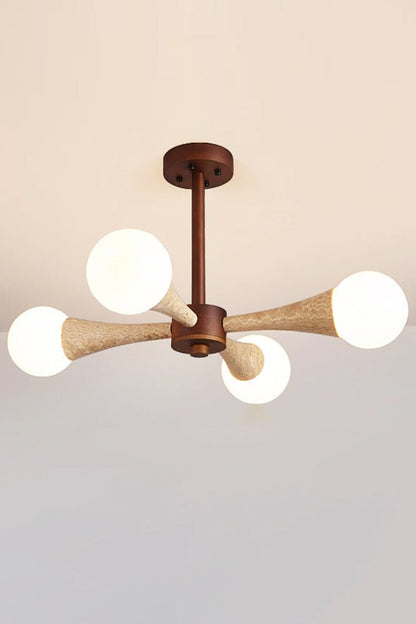 Travertine Tree-Arm Chandelier - view 13 | morylighting