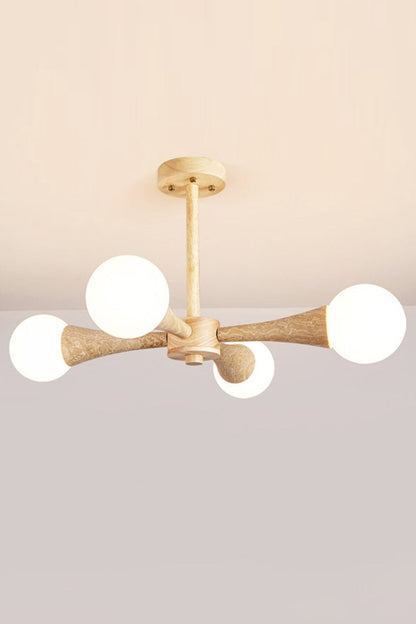 Travertine Tree-Arm Chandelier - view 12 | morylighting