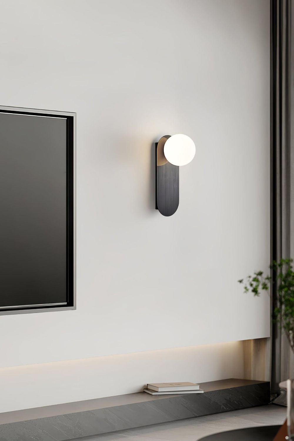 Flat Base Globe Sconce - morylighting