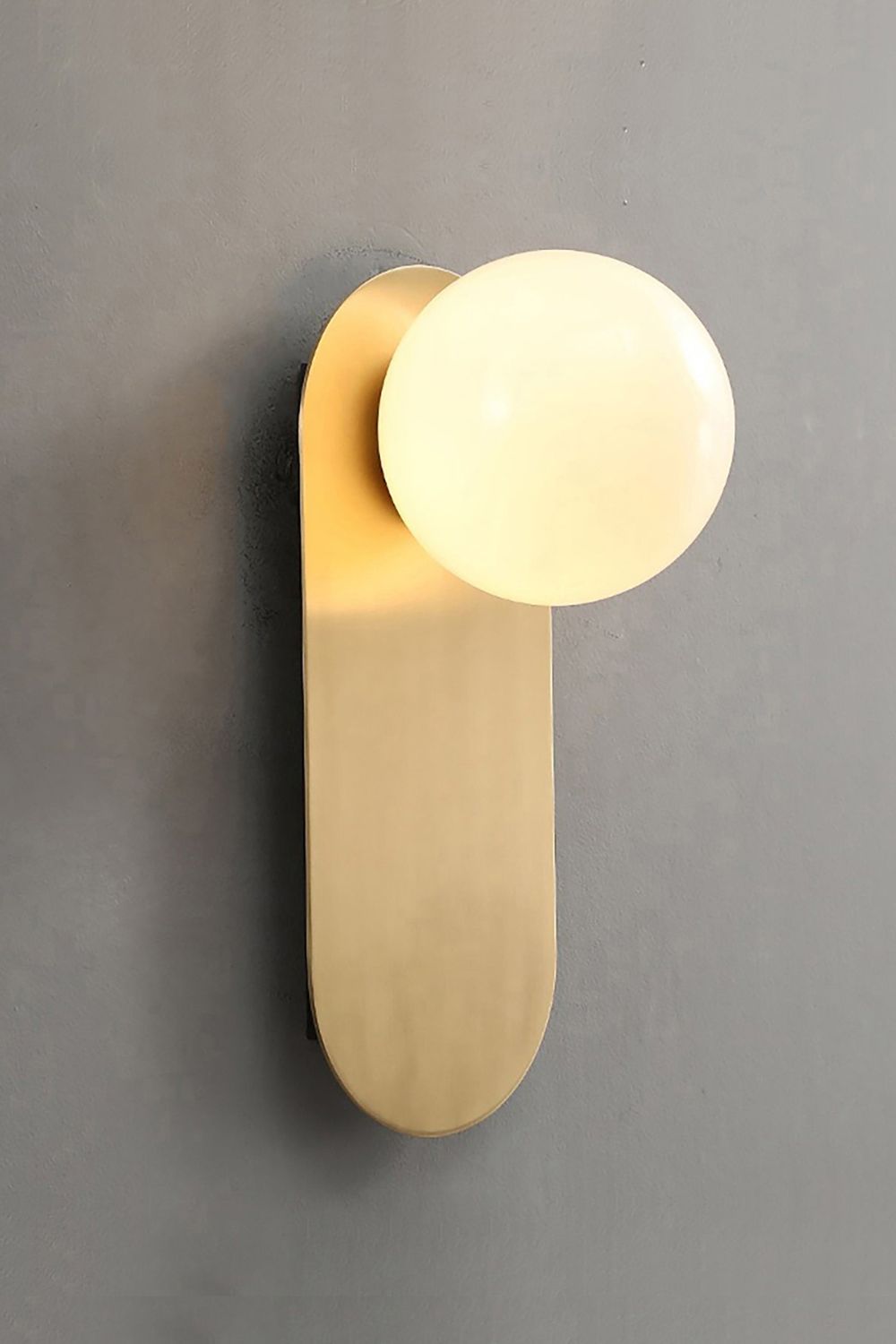 Flat Base Globe Sconce - morylighting